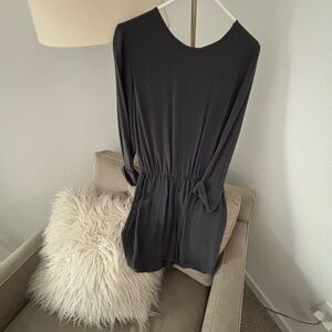Club Monaco Dark Gray Long Sleeve Romper